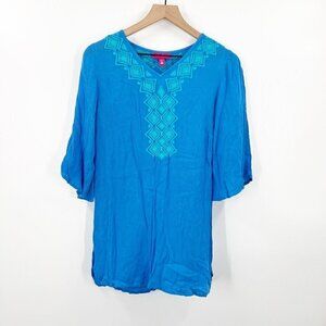 Lilly Pulitzer Embroidered Tunic Top